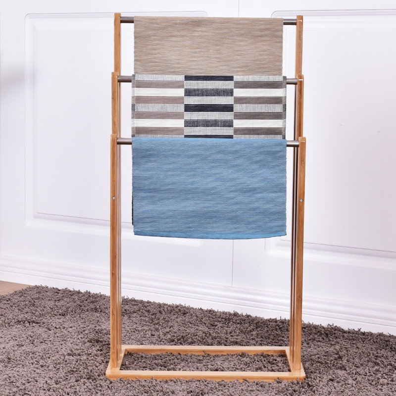 Symple Stuff Free Standing Towel Rack Wayfair.co.uk